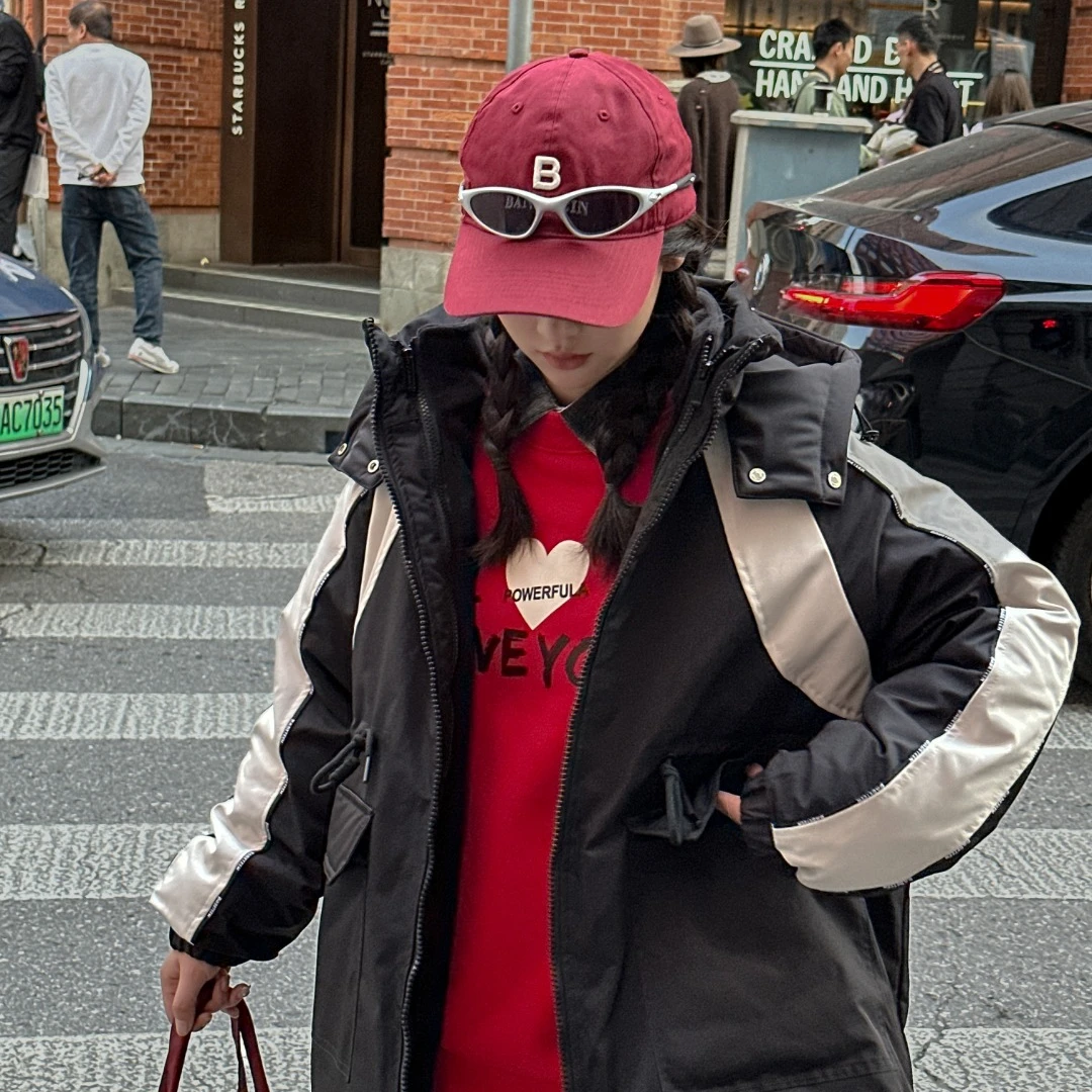 65019高端专享老林家天花板冬季加绒外套黑色