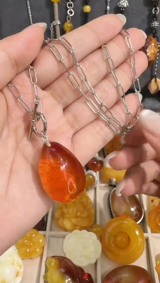 裸石琥珀未镶嵌子*琥珀