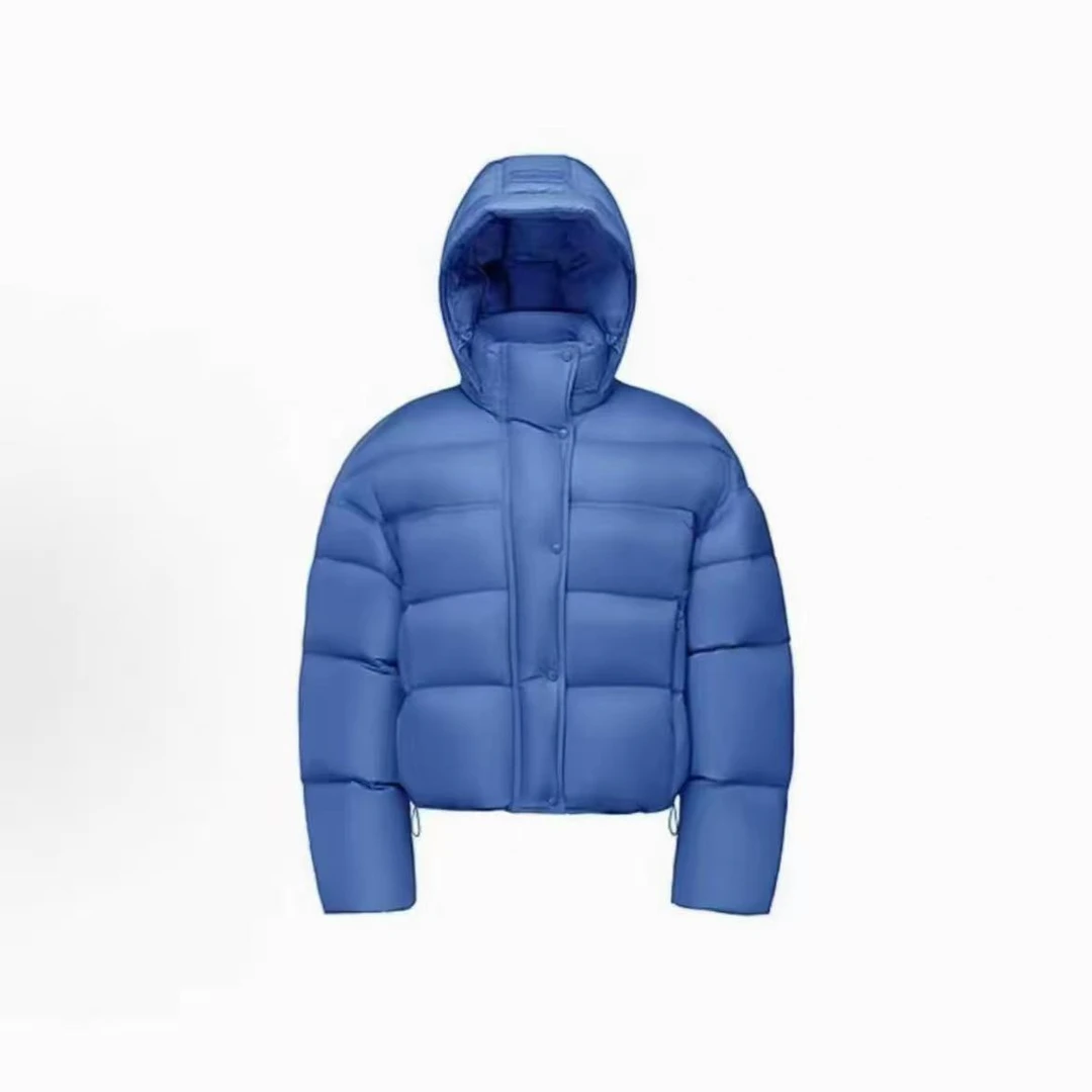 【现货+运费险】波波同款新国标鸭绒冬季新款小个子短款连帽羽绒服