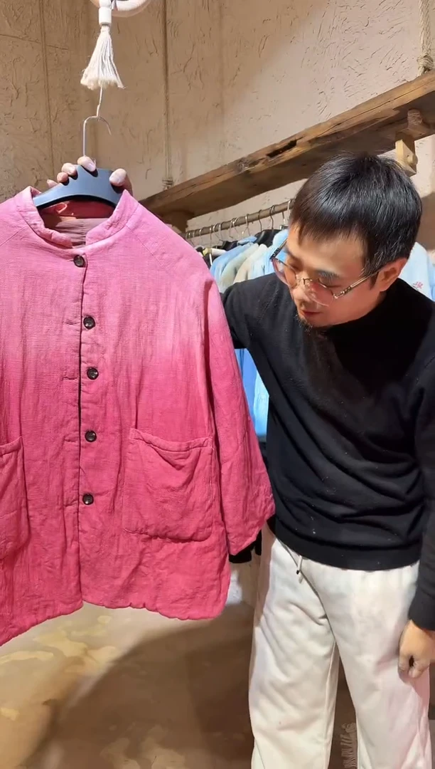 苏木植物染棉服老土布