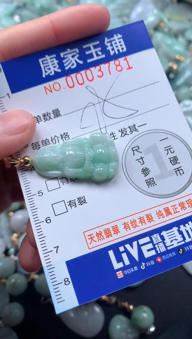 颈饰未镶嵌翡翠3781