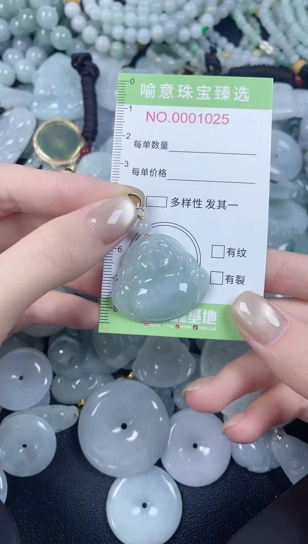 翡翠未镶嵌颈饰100