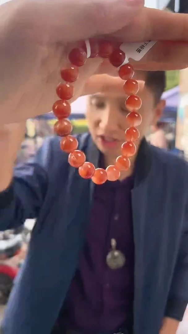 发晶手链未镶嵌天然红兔毛手串多样性发一9mm