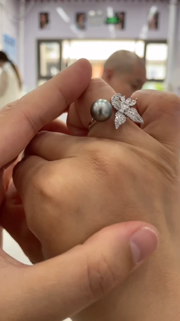 未镶嵌戒指海水珍珠98多样性发其一