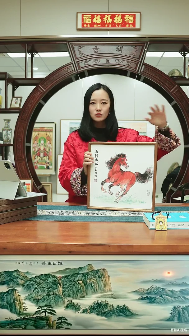 书法33*33  马到成功