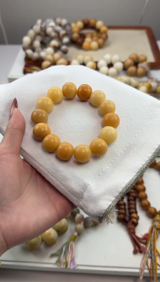 手串菩提根/象牙果y73干磨苹果落地果17mm手串