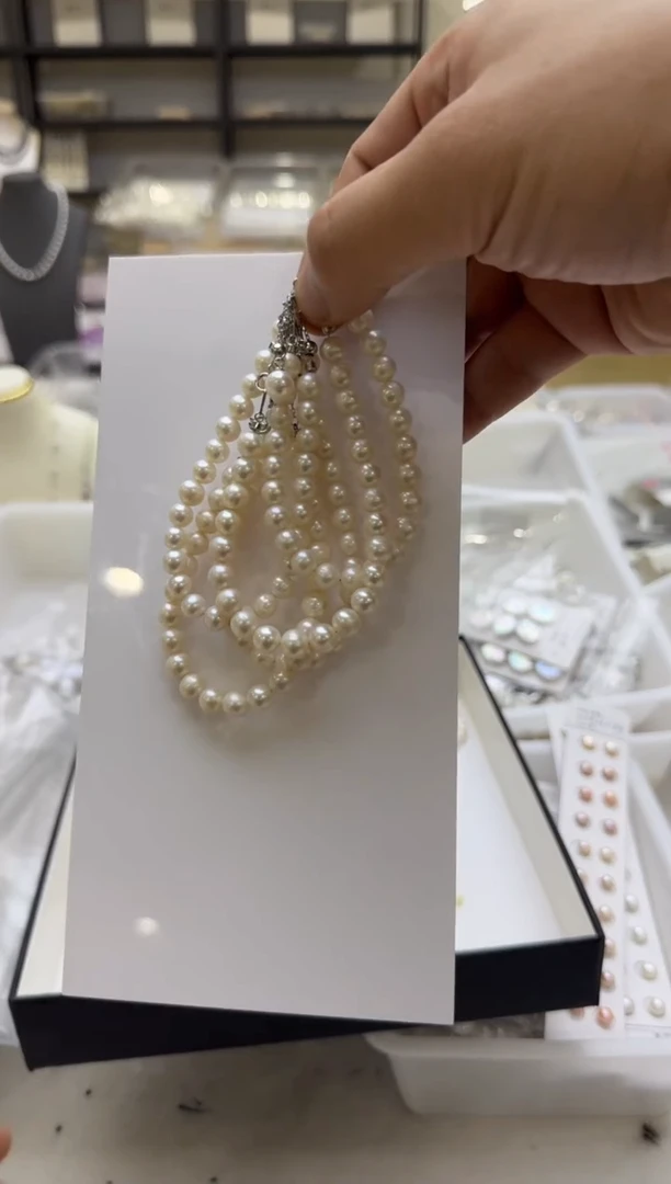 淡水珍珠手链未镶嵌7mm 吊小珠