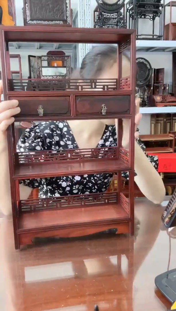 微凹黄檀（南美大红酸枝）大书架27*10*45    230