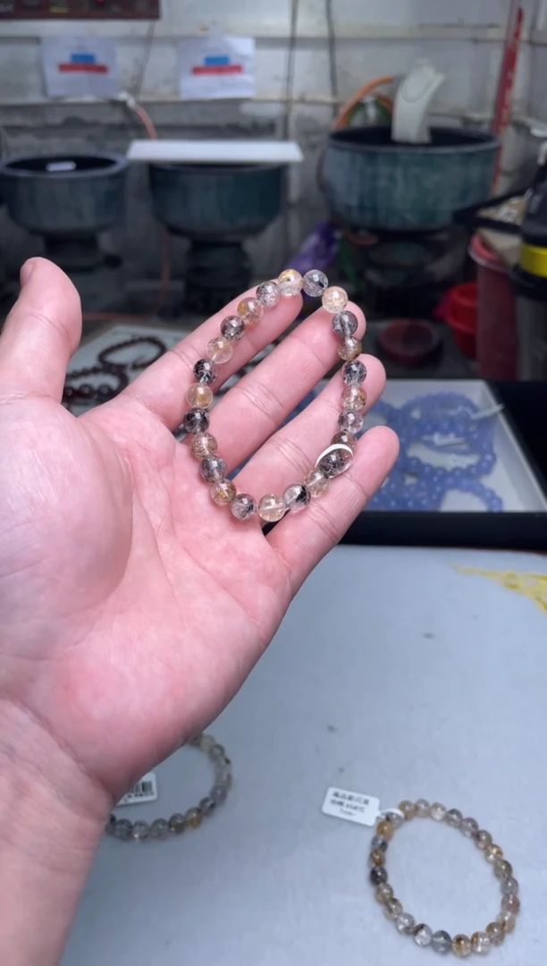 【闪购商品】水晶手串未镶嵌黑武士闪灵钻7手串多样性发其一