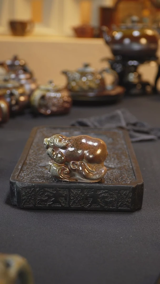 紫砂柴烧纯自然柴烧