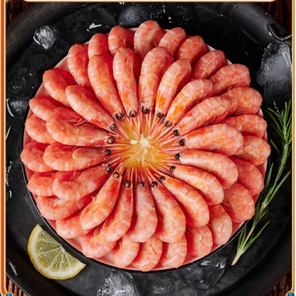 [国王北极甜虾]大规格80/100 格陵兰进口原箱10斤装 头籽率50%