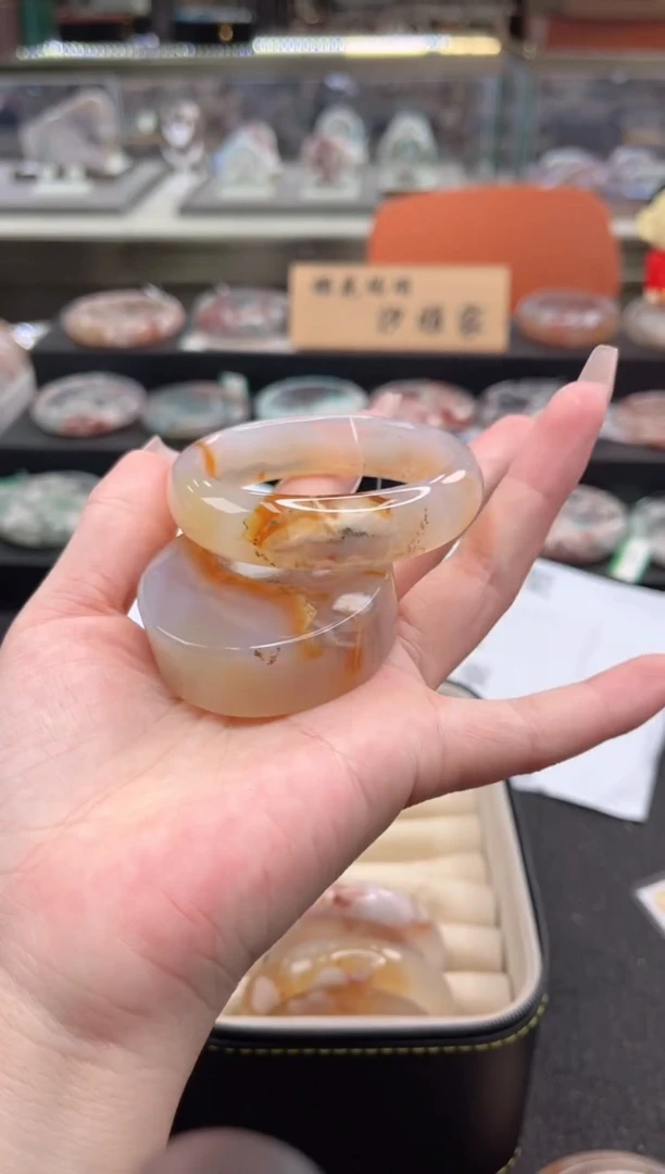 石英质玉手镯未镶嵌54圈口 （赠品镯心）3537019