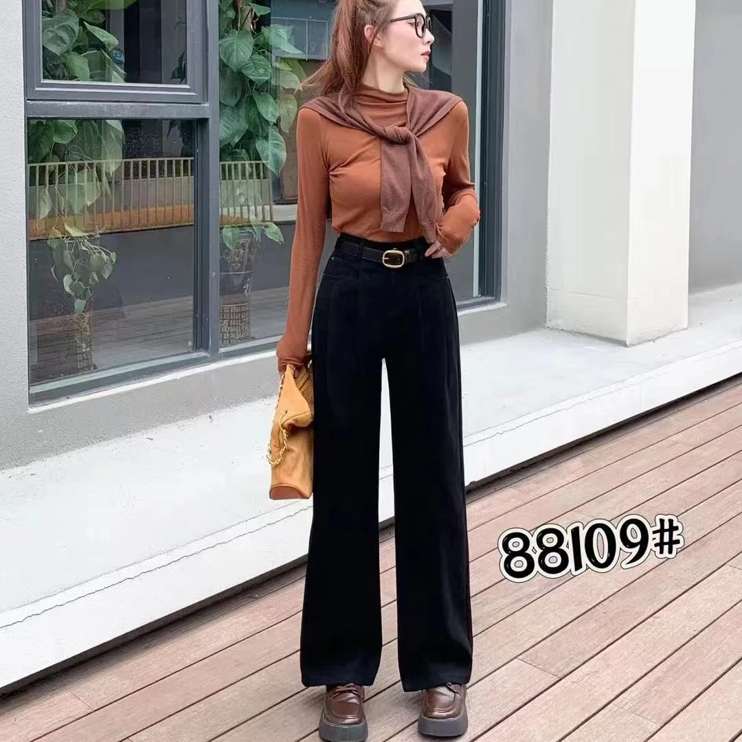 FF-88109款久穿不松胯休闲裤不易变形时尚牛仔裤气质百搭裤子