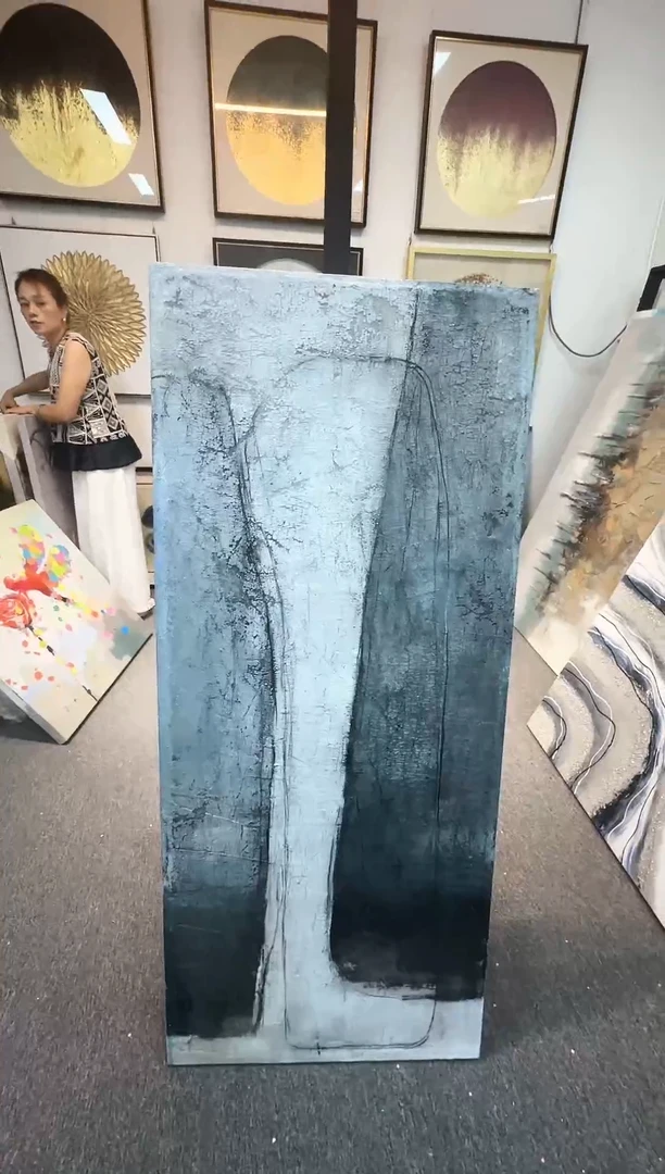 168现代艺术油画装饰画60cm*140cm