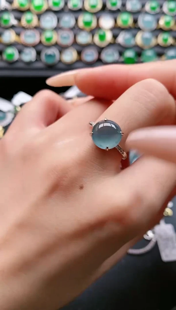 【闪购商品】翡翠戒指银S925镶嵌11111