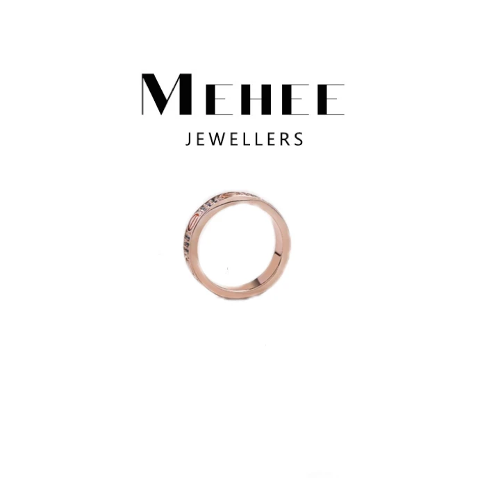 合金戒指 米禾高级定制 【V金】3mm窄版满天星戒指j268j269