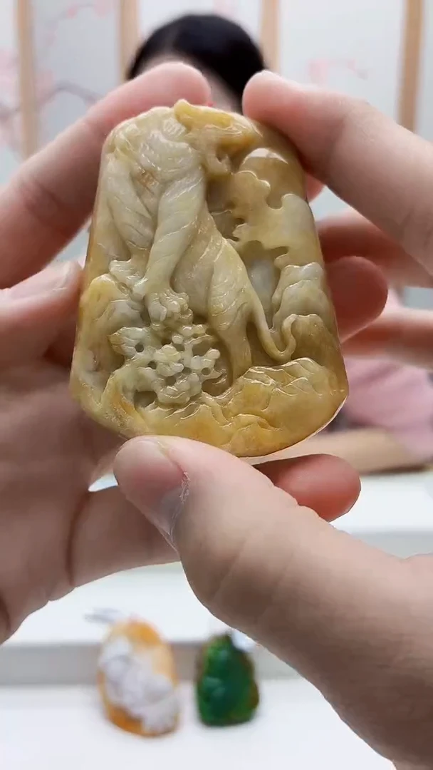 未镶嵌定制翡翠4812bb-毛货挂件20