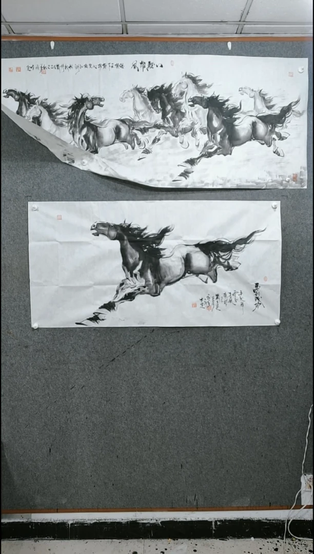 【闪购商品】国画水墨写意单骏马图