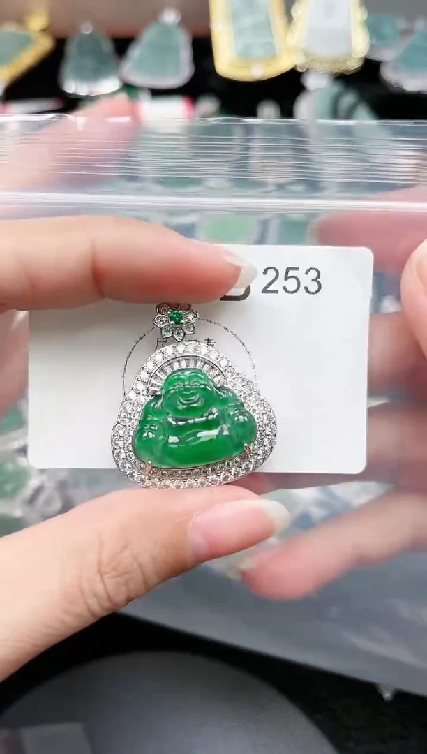 【闪购商品】翡翠颈饰未镶嵌253赠皮绳