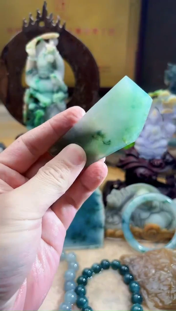 未镶嵌挂件翡翠A货张麦6054