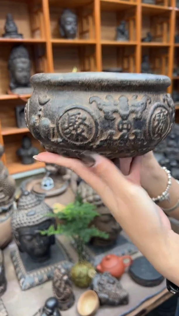 陶土【火山泥】聚宝盆