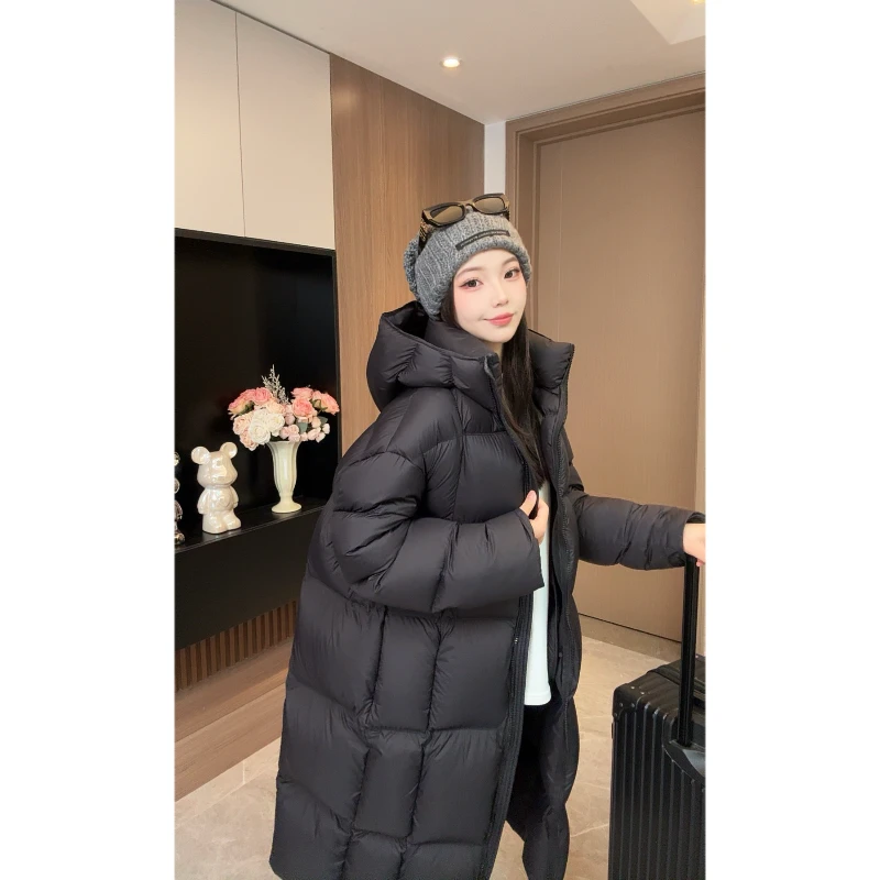 六六专属【韩系羽绒服出圈穿搭】95绒长款连帽加厚保暖宽松冬季9003