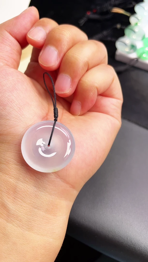 颈饰未镶嵌翡翠【51】平安扣 尺寸 26.3   6.1mm