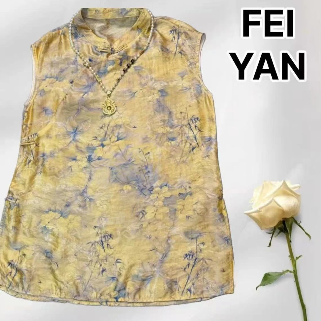 新中式夏季新款时尚款设计风格轻奢百搭气质上衣918