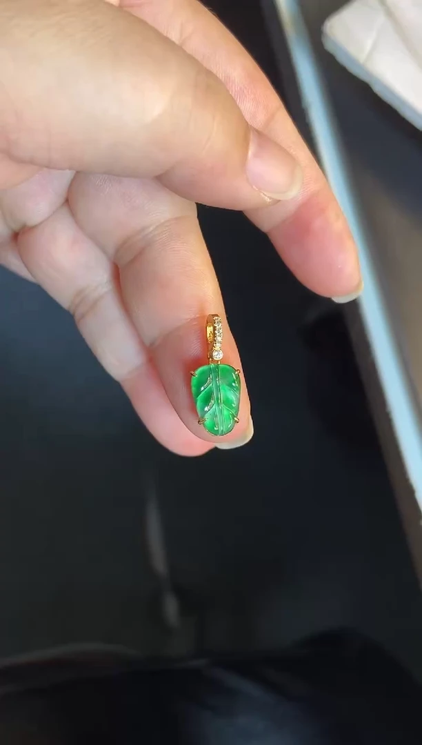 吊坠(不含链)银S925镶嵌翡翠1