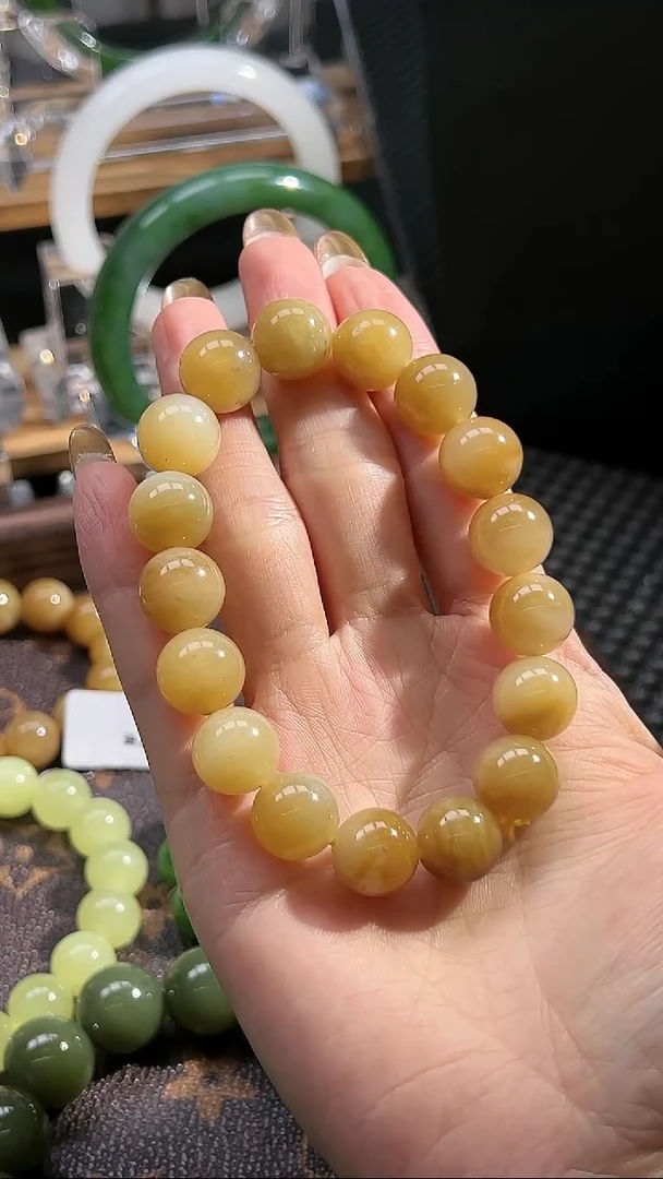 未镶嵌手串和田玉精品糖玉手串