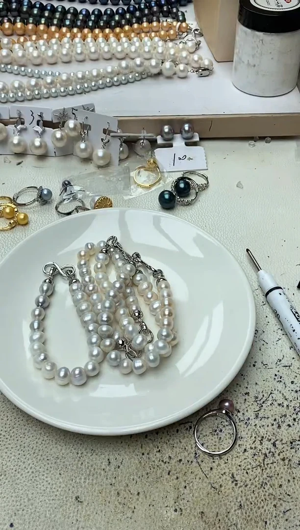 淡水珍珠未镶嵌颈饰1