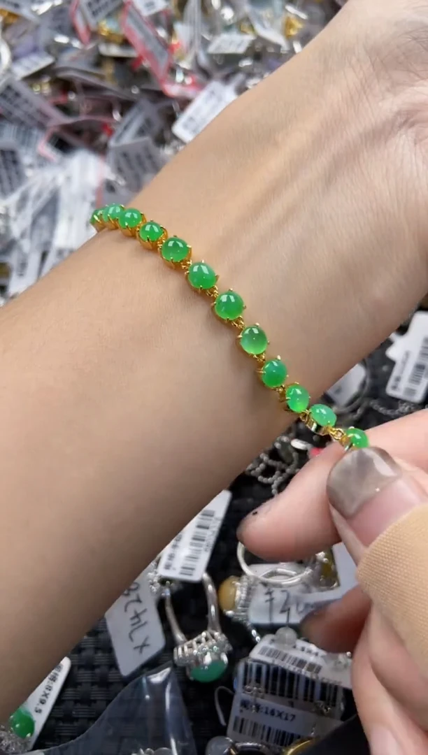 银S925镶嵌戒指翡翠8888----10