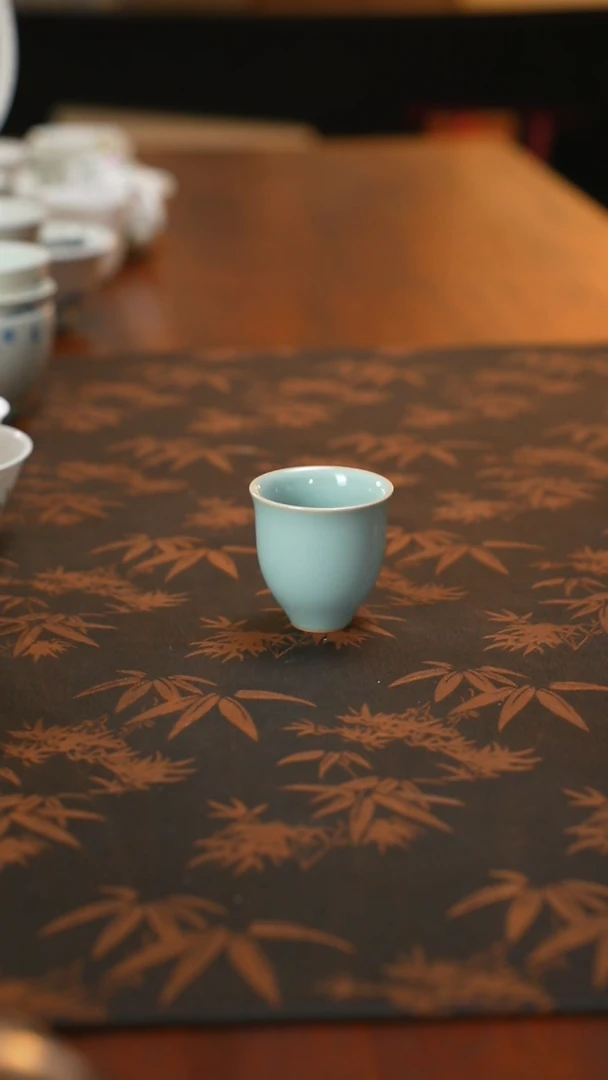 少得瓷精选九观汝窑敛足杯