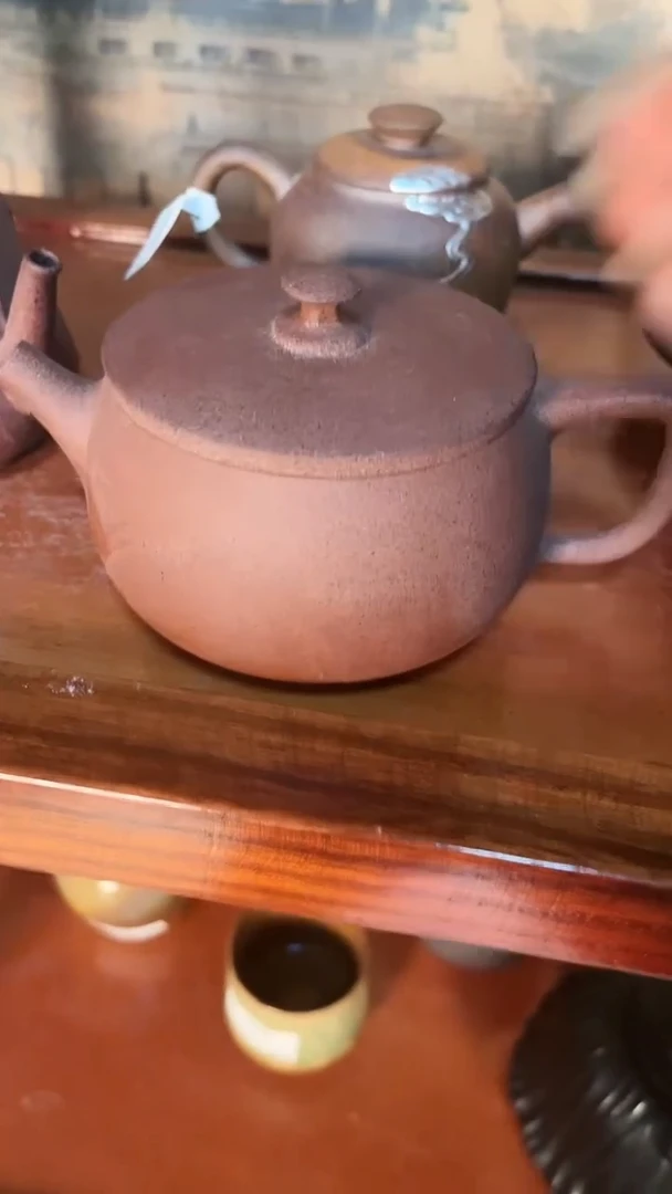 【闪购商品】K06朱泥汉瓦壶全手老岩泥