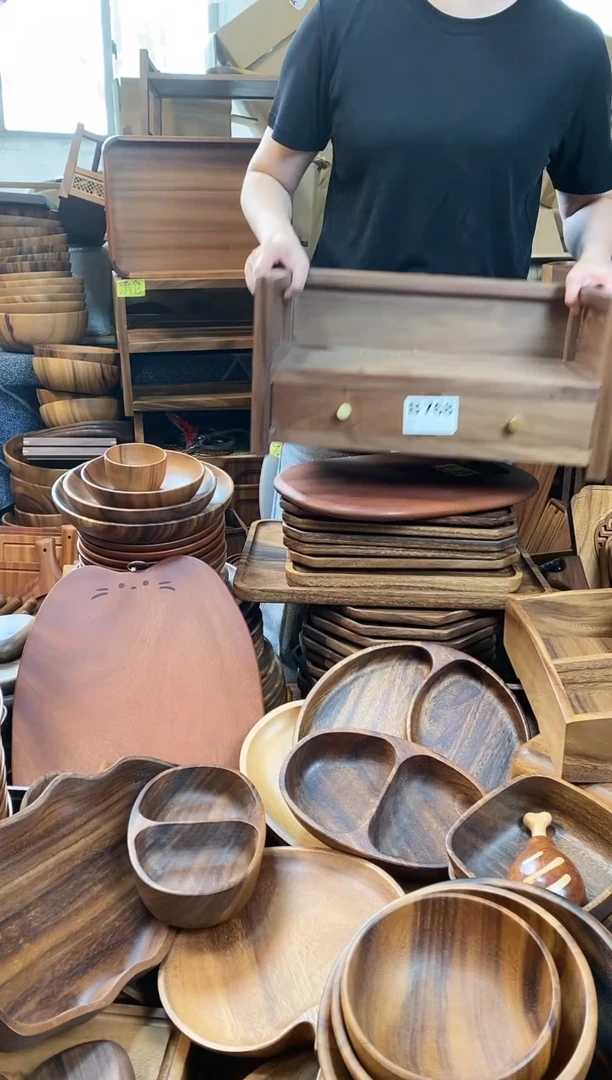 塑料笃*悠黑胡桃茶书塌42*25*21cm微瑕