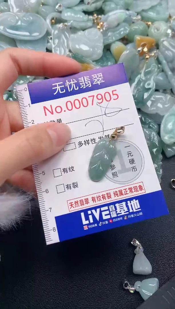 吊坠(不含链)未镶嵌翡翠7905