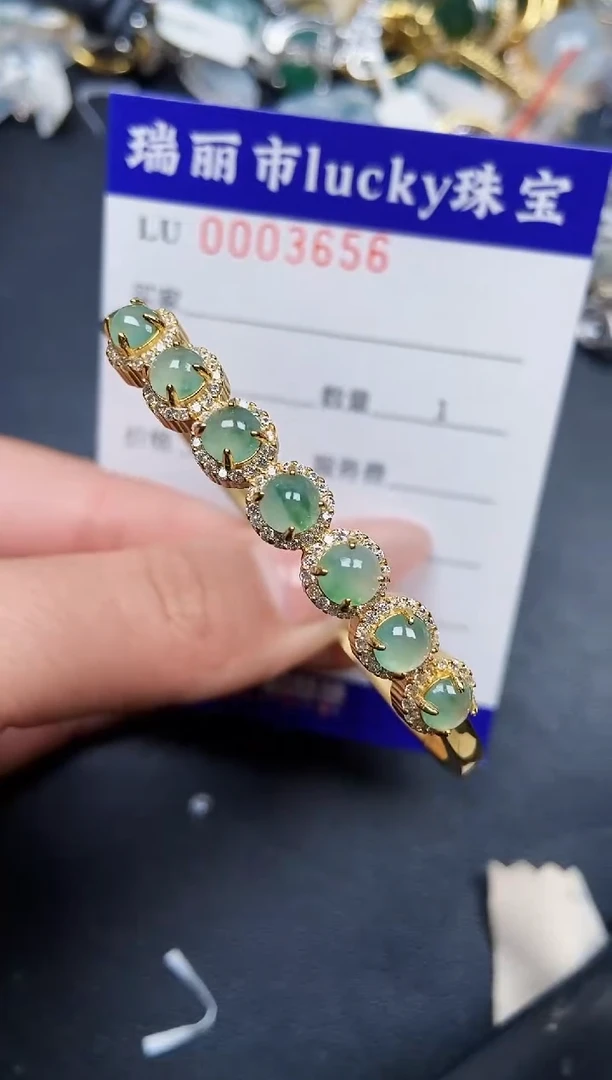 【闪购商品】翡翠颈饰银S925镶嵌3656