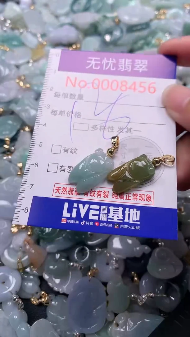 吊坠(不含链)未镶嵌翡翠8456