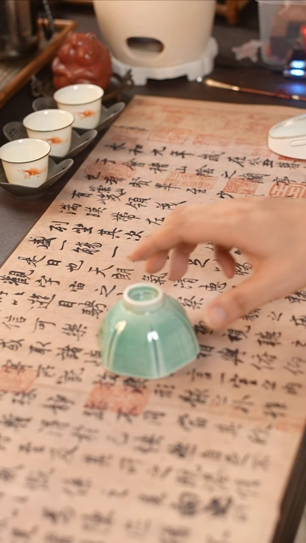 茶具窑变八方杯11