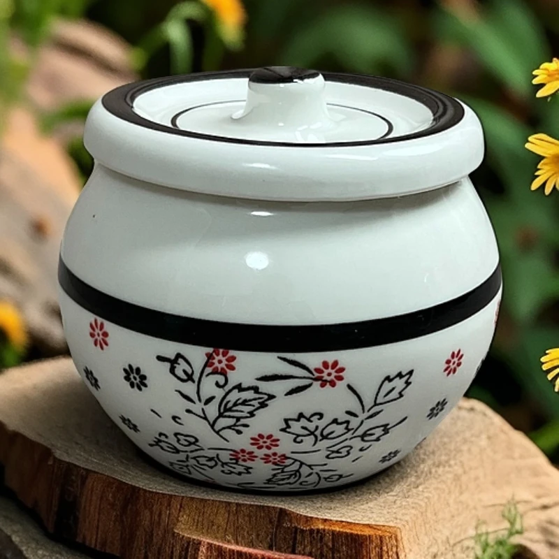 陶瓷烟灰缸/猪油罐家用盐罐子H050
