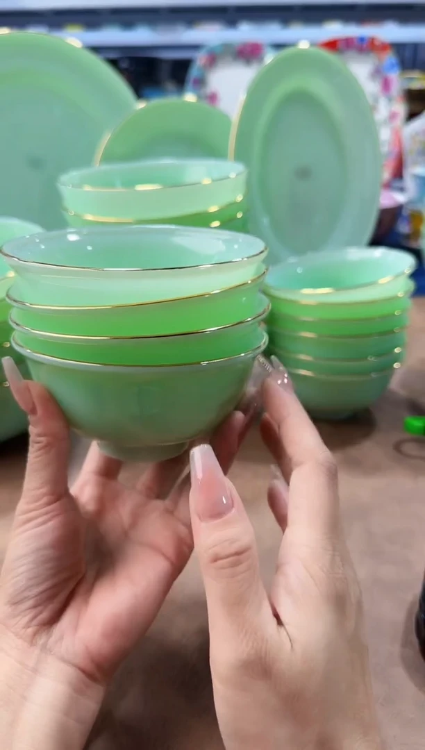 玉瓷4.5英寸饭碗4个景德镇餐具