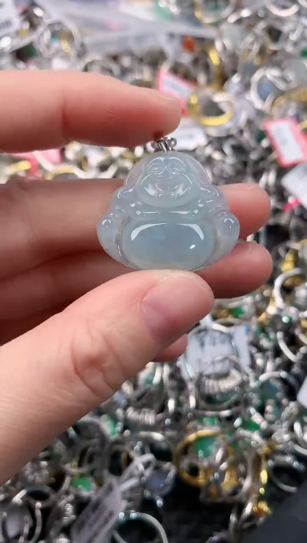 银S925镶嵌戒指翡翠10                  4