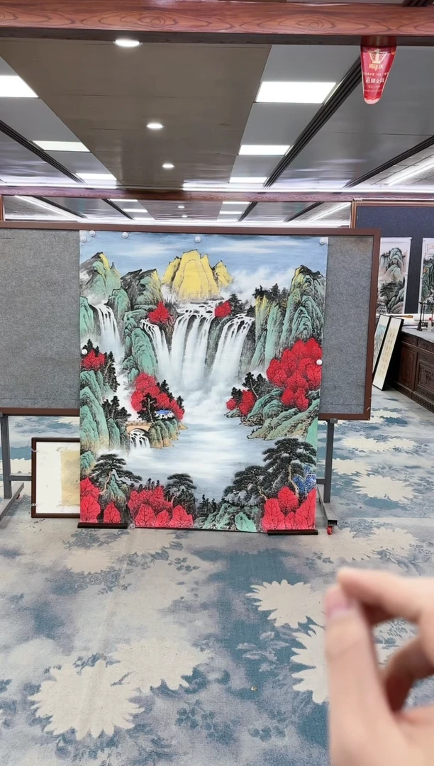 【闪购商品】绘画z张伦玉-山水国画-斗方