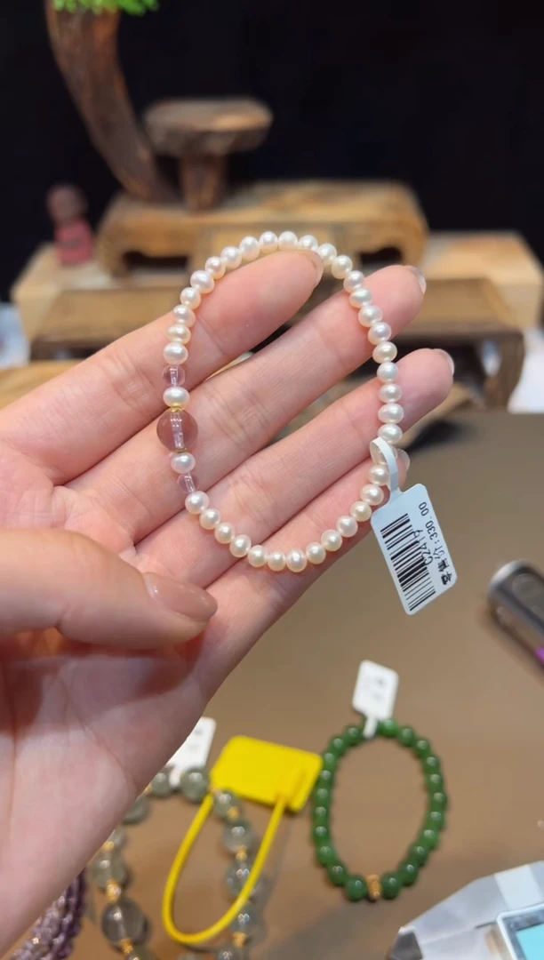 淡水珍珠手链未镶嵌手饰@@C2419