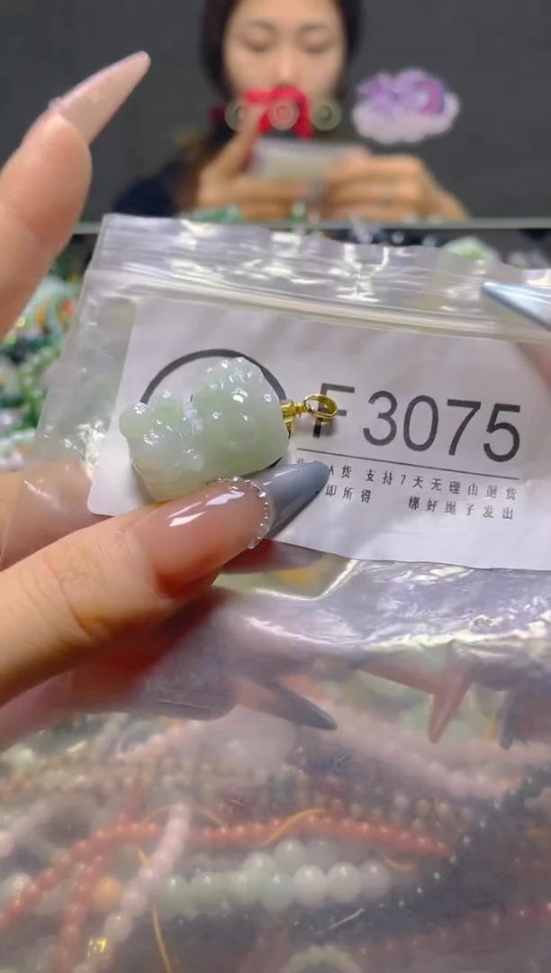 颈饰未镶嵌翡翠/F/翡翠A货，一件也是批发价