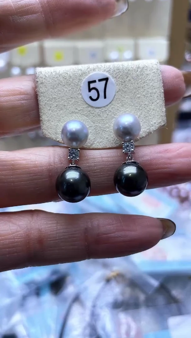 【闪购商品】海水珍珠耳饰银S925镶嵌2