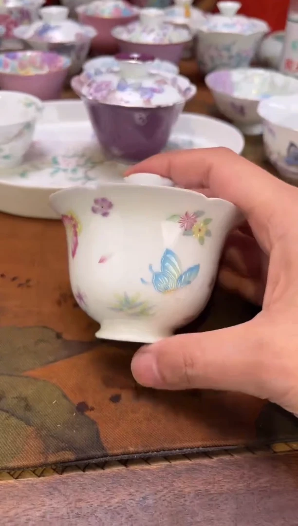 景德镇纯手绘陶瓷茶具