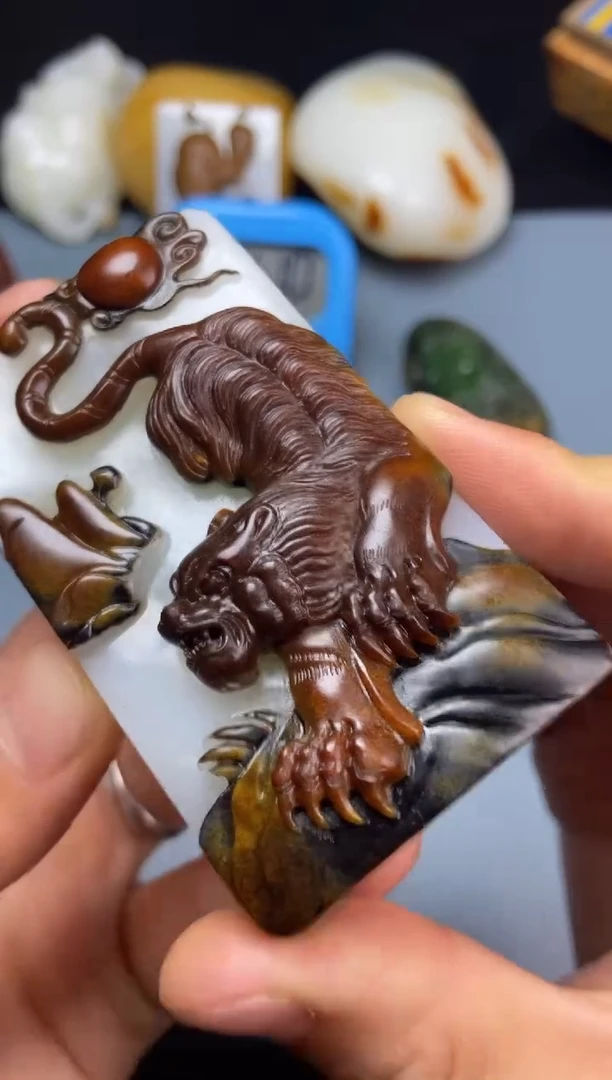 和田玉未镶嵌挂件和田玉