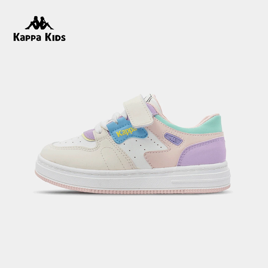 Kappa Kids板鞋春秋女中性透气童鞋时尚休闲鞋低帮运动鞋小白鞋
