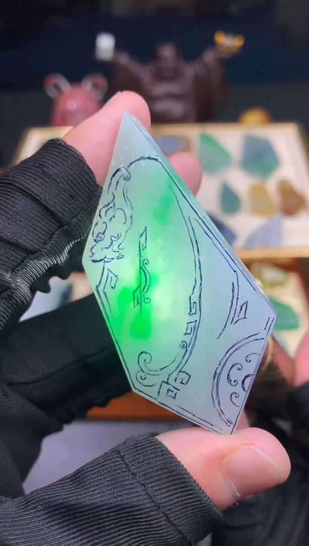 未镶嵌定制翡翠天然翡翠裸石（包工）